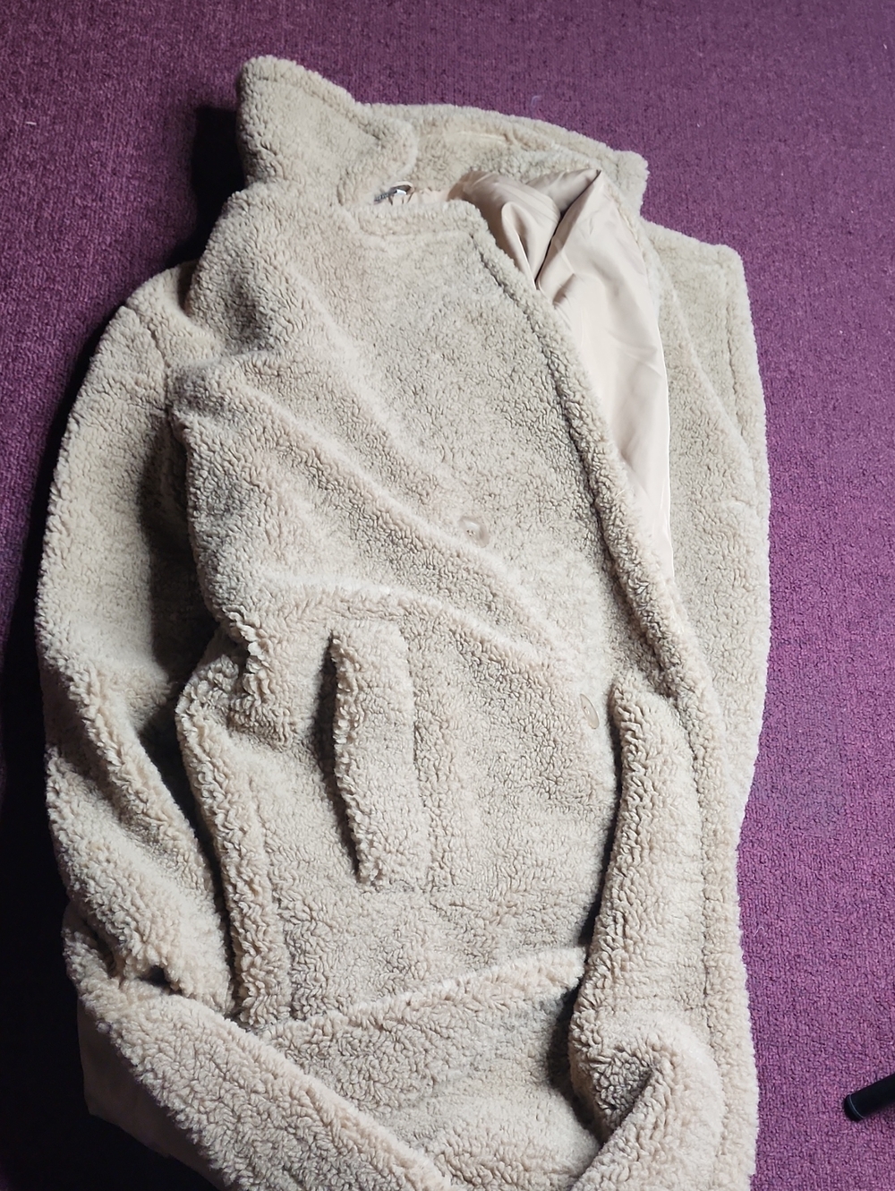 BearPaw Women's Cream Teddy Jacket